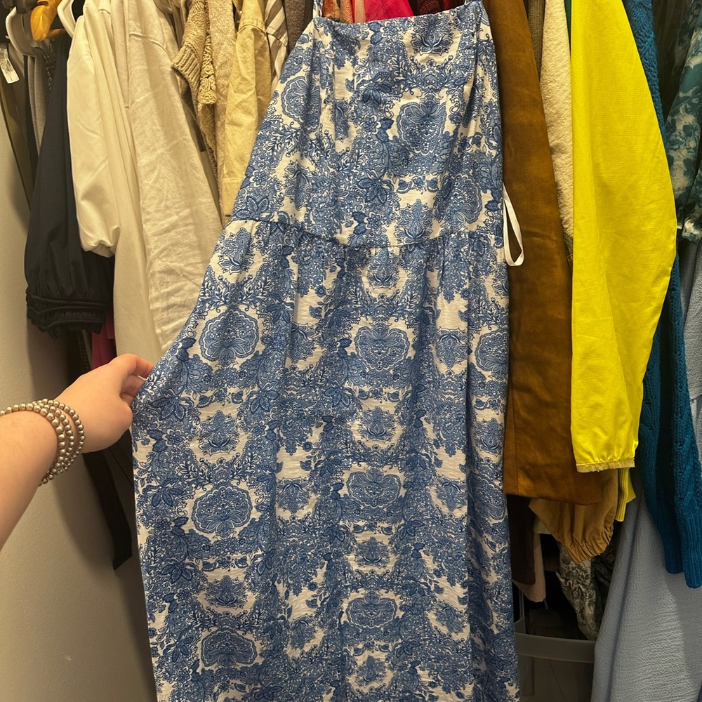 Monteau Blue and White dress